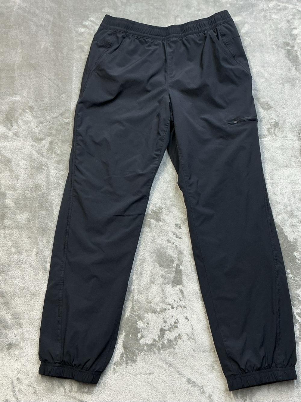Eddie Bauer Fleece Lined Jogger Pants Womens size 8 black outdoor